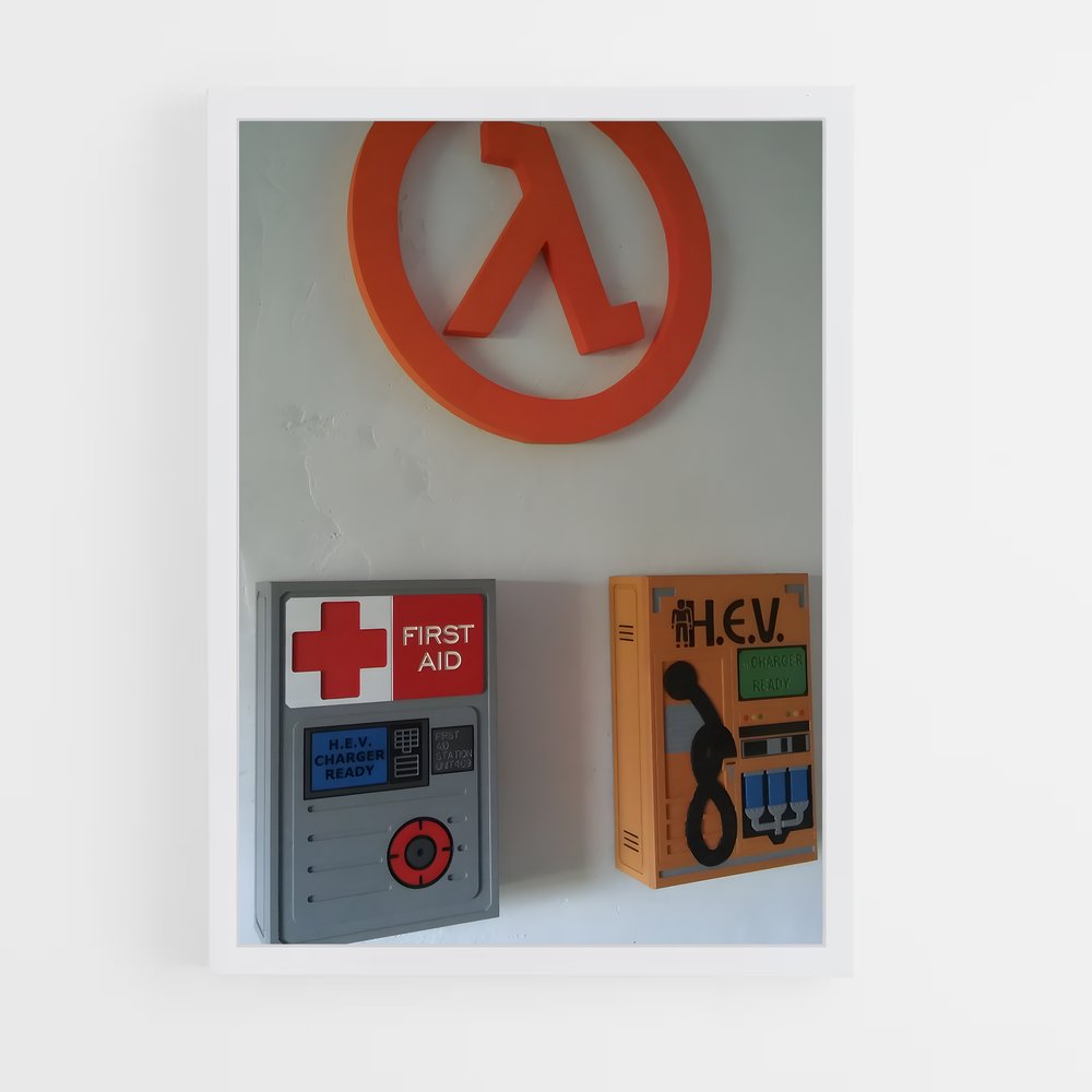 Poster Retro Gaming – affiche Half life (vue 3)